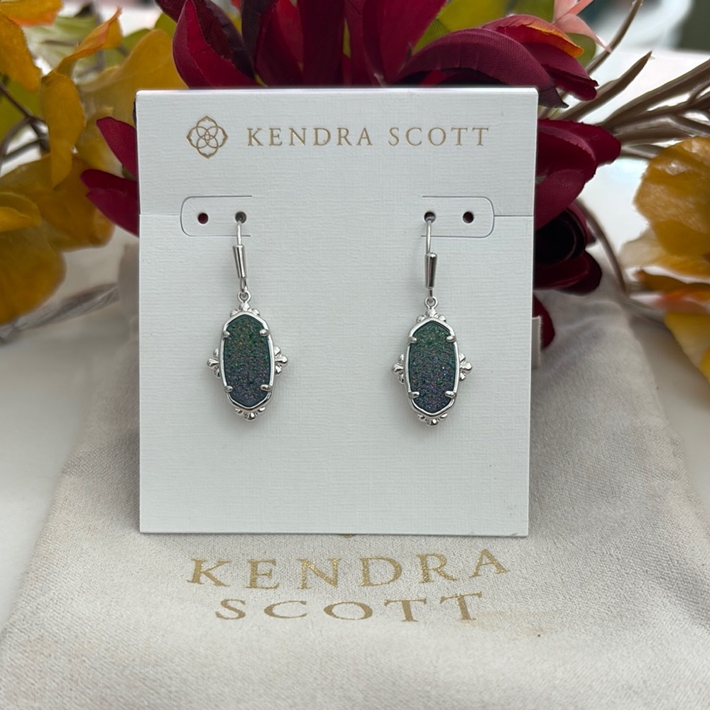 Kendra Scott Lee Petal Frame Aqua Ombré